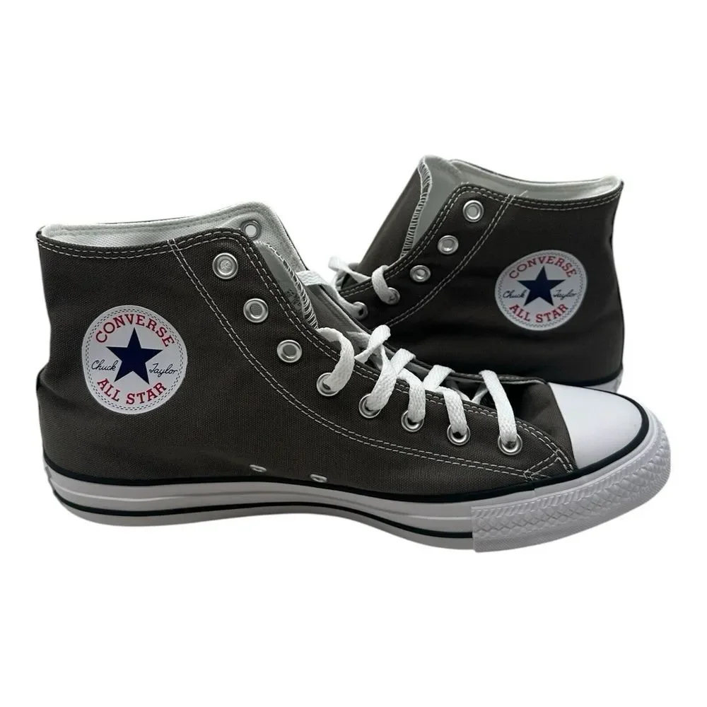 Converse Chuck Taylor All Star Hi Top Canvas Sneakers Men's Size 9 Charcoal Gray - Picture 7 of 10